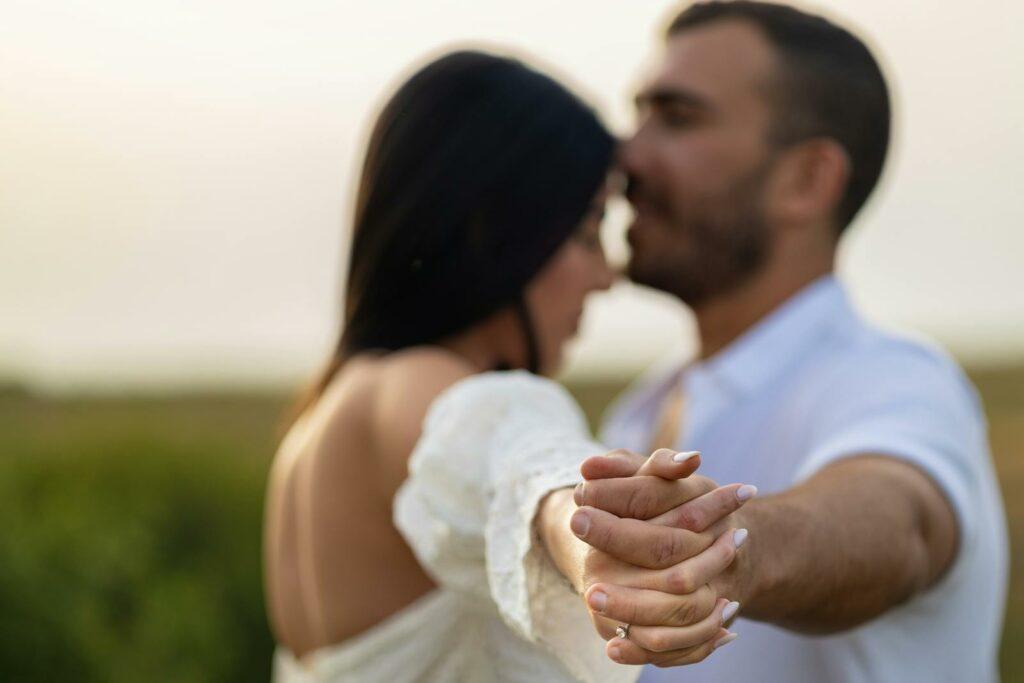 Couple Dancing in Meadow