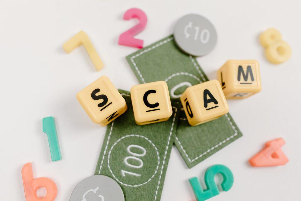 Conceptual Photo of a Money Scam