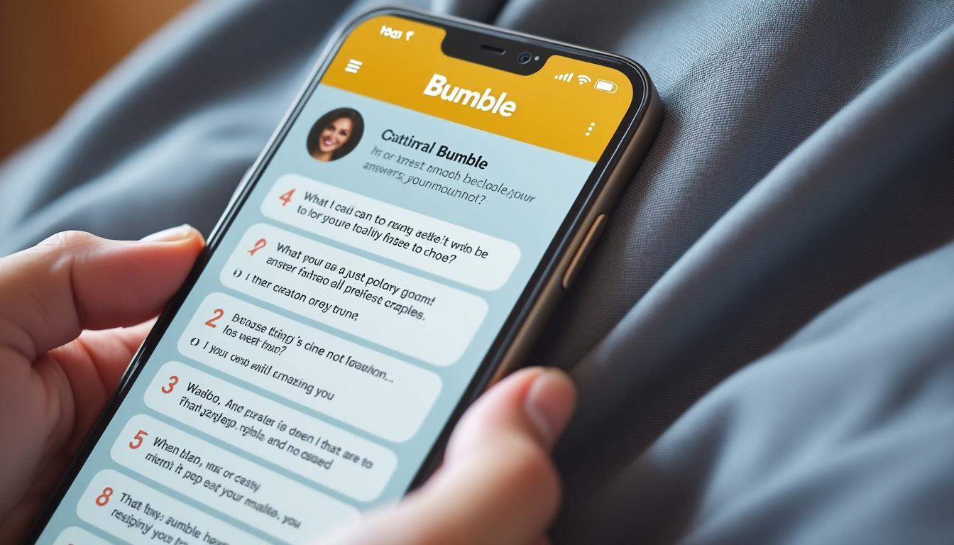 découvrez les meilleures réponses aux prompts bumble pour hommes et améliorez vos chances de faire des rencontres intéressantes. inspirez-vous de nos astuces et exemples pour créer un profil captivant et engager des conversations qui sortent de l'ordinaire.