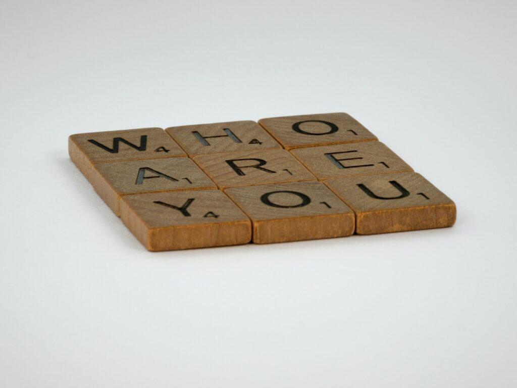 brown wooden i love you letter