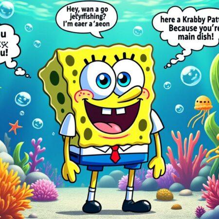 phrases de drague inspirées par Bob l’éponge pour séduire avec humour